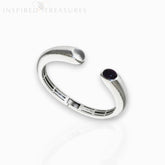 Silver Moonstone and Amethyst Crimea - Bangle
